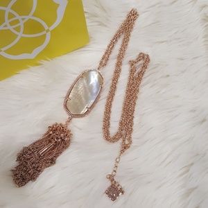 Authentic Kendra Scott Rose Gold Rayne Necklace